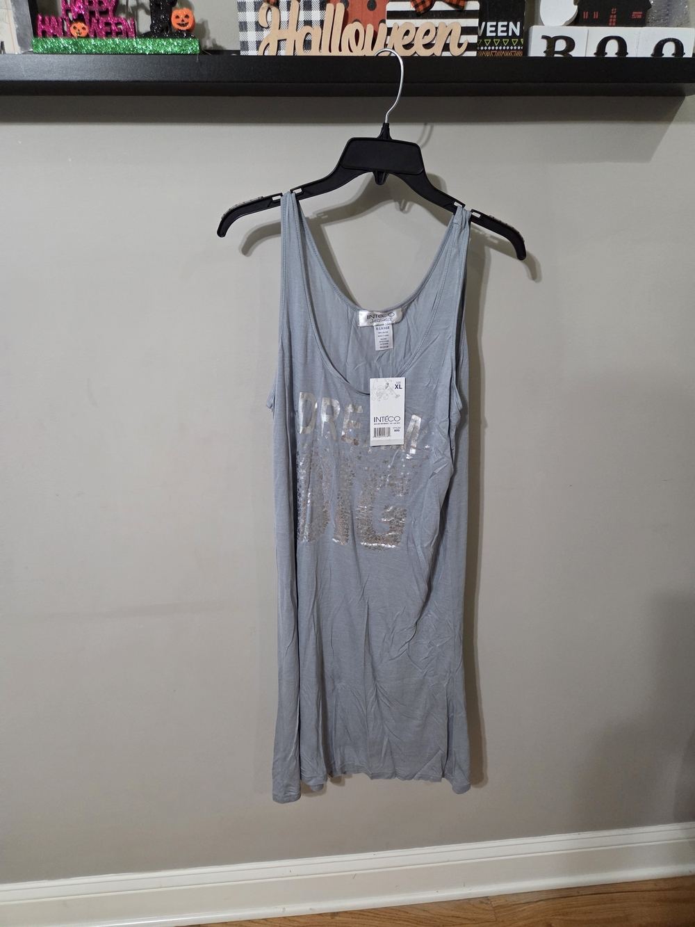 Silver Graphic Slip Chemise